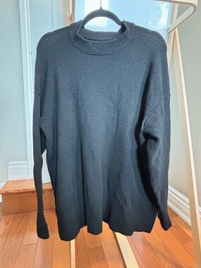 aerie Black Oversized Sweater
